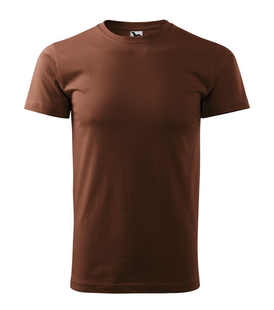 MALFINI Pánské tričko Basic - Čokoládová | M
