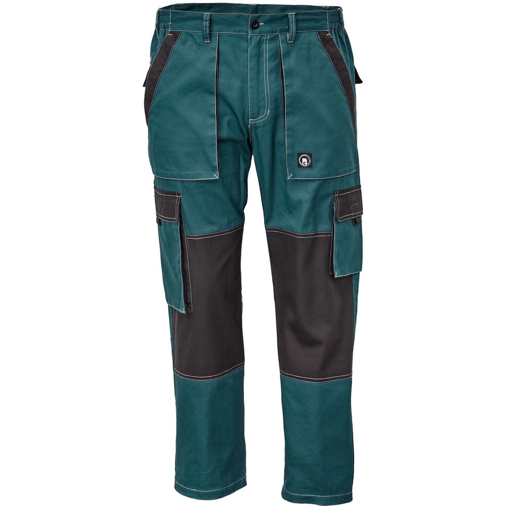Cerva Pánské pracovní kalhoty MAX SUMMER - Zelená / černá | 56