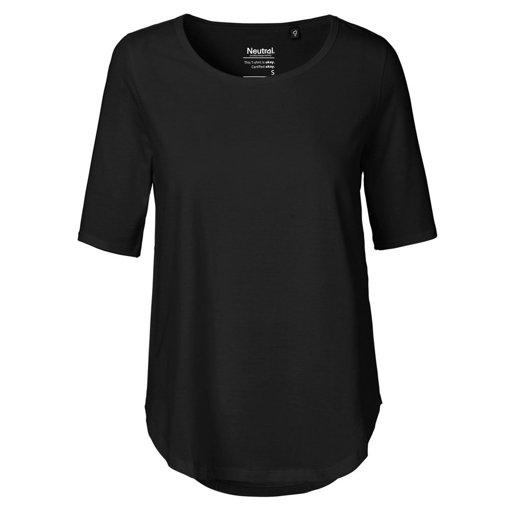Neutral Dámské tričko s polovičním rukávem z organické Fairtrade bavlny - Černá | M