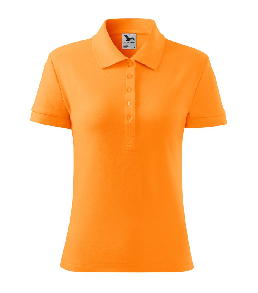 MALFINI Dámská polokošile Cotton - Mandarinkově oranžová | M