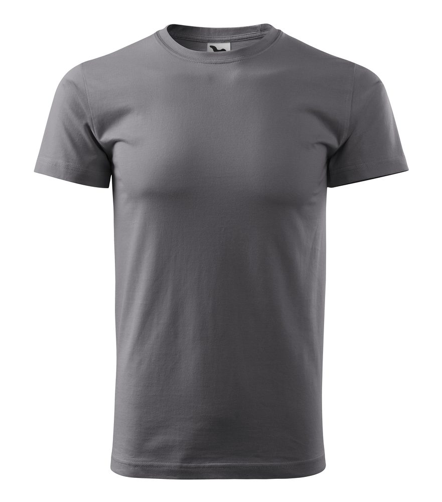 MALFINI Pánské tričko Basic - Ocelově šedá | S