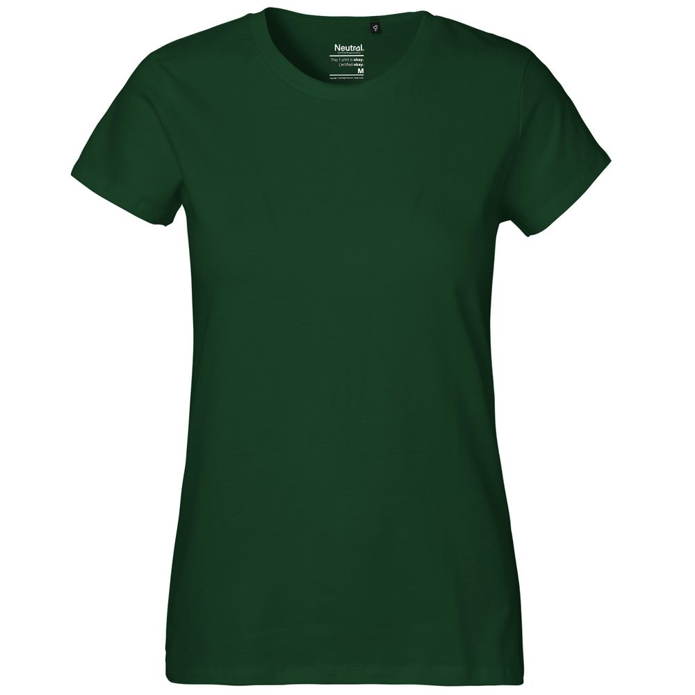 Neutral Dámské tričko Classic z organické Fairtrade bavlny - Lahvově zelená | XL
