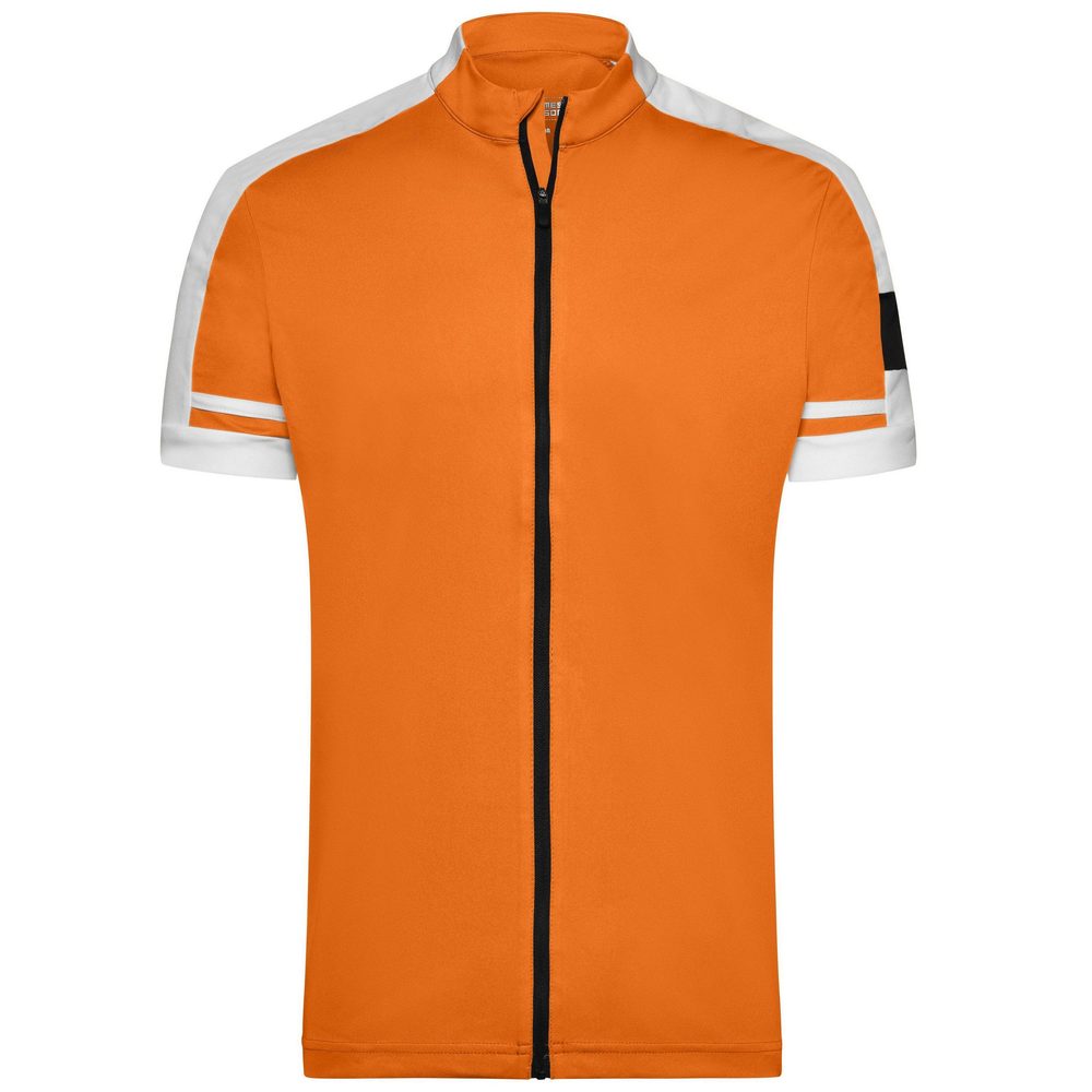 James & Nicholson Pánský cyklistický dres JN454 - Oranžová | XXXL