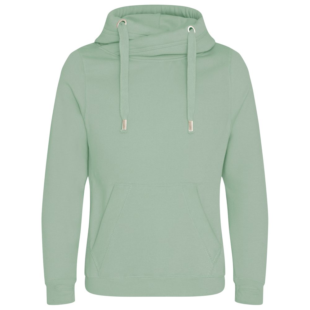 Just Hoods Mikina s prekríženým golierom - Dusty green | L