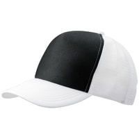 5 panelová kšiltovka MB070 (Černá / bílá | uni)