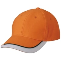 Reklamní kšiltovka MB049 (Oranžová / tmavě zelená / bílá | uni)