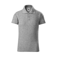 Dětská polokošile Pique Polo (Tmavě šedý melír | 110 cm (4 roky))