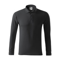 Pánská polokošile s dlouhým rukávem Pique Polo LS (Ebony gray | S)