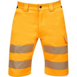 PANTALONI DE LUCRU SCURȚI REFLECTORIZANȚI SIGNAL+ - ÎMBRĂCĂMINTE REFLECTORIZANTĂ - HAINE DE LUCRU