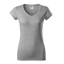 DÁMSKE TRIČKO FIT V-NECK - TRIČKÁ S KRÁTKYM RUKÁVOM - OBLEČENIE