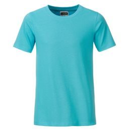 TRICOU CLASIC PENTRU BĂIEȚI DIN BUMBAC ORGANIC 8008B - TRICOURI DIN BUMBAC ORGANIC - ÎMBRĂCĂMINTE