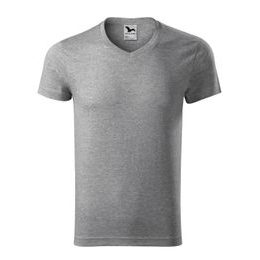 PÁNSKE TRIČKO SLIM FIT V-NECK - TRIČKÁ S KRÁTKYM RUKÁVOM - OBLEČENIE