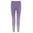 COLANȚI SPORT MELANGE PENTRU FEMEI - VIOLET / GRI DESCHIS - PANTALONI DE SPORT ELASTICI - ECHIPAMENT SPORTIV