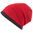 CĂCIULĂ SINGLE BEANIE MB7131 - ROȘIE / GRI ÎNCHIS - CĂCIULI TRICOTATE - ACCESORII