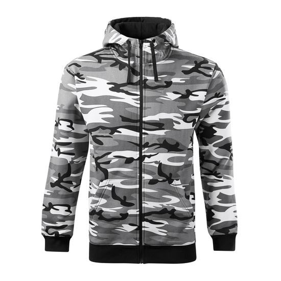 PÁNSKÁ MIKINA CAMO ZIPPER - MIKINY NA ZIP - OBLEČENÍ