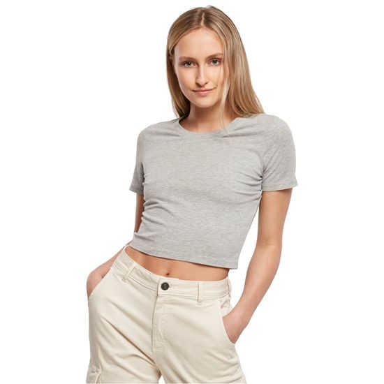 DÁMSKÉ CROP TOP TRIČKO S KRÁTKÝM RUKÁVEM - CROP TOPY - OBLEČENÍ