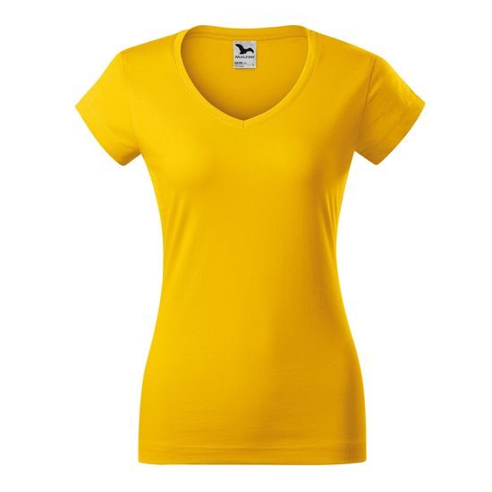 DÁMSKE TRIČKO FIT V-NECK - TRIČKÁ S KRÁTKYM RUKÁVOM - OBLEČENIE