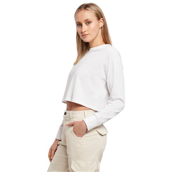 DÁMSKÉ CROP TOP TRIČKO S DLOUHÝM RUKÁVEM - CROP TOPY - OBLEČENÍ