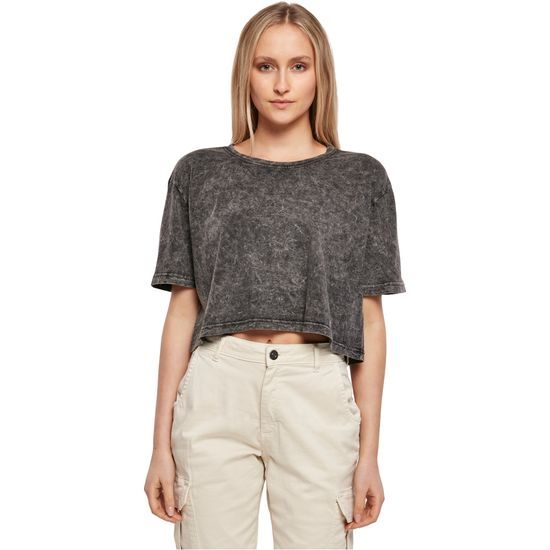 DÁMSKÉ CROP TOP TRIČKO ACID WASHED - CROP TOPY - OBLEČENÍ