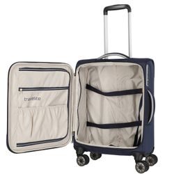 Kabinový cestovní kufr Miigo 4w S Navy/outerspace 35 l TRAVELITE, KABINOVÝ CESTOVNÍ KUFR MIIGO 4W S NAVY/OUTERSPACE 35 L - PŘÍRUČNÍ ZAVAZADLA