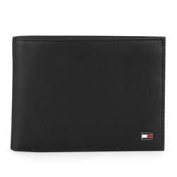 Portofel de piele pentru bărbați Eton Cc Flap And Coin AM0AM00652 TOMMY HILFIGER, PORTOFEL DE PIELE PENTRU BĂRBAȚI ETON CC FLAP AND COIN AM0AM00652 - PORTOFELE BĂRBAȚI