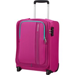 Ľahký palubný kufor na dvoch kolieskach od značky American Tourister z radu Sea Seeker vybavený TSA zámkom.