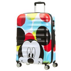 Troler colorat din colecția Wavebreaker Disney marca American Tourister inspirat din lumea lui Walt Disney. Troler colorat din colecția Wavebreaker Disney marca American Tourister inspirat din lumea lui Walt Disney.
