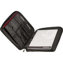 Uvnitř je k dispozici pořadač na dokumenty formátu A4, úchyt na psací potřeby, přihrádka na tablet nebo malý notebook a praktické přihrádky pro organizaci dokumentů a vizitek. Uvnitř je k dispozici pořadač na dokumenty formátu A4, úchyt na psací potřeby, přihrádka na tablet nebo malý notebook a praktické přihrádky pro organizaci dokumentů a vizitek.