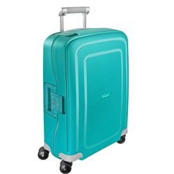 Bagaj de mână cu carcasă rigidă din colecția S'Cure marca Samsonite potrivit pentru o călătorie de câteva zile.