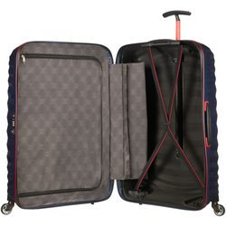 Interiér disponuje fixačními popruhy a dělící příčkou na zip. Interiér disponuje fixačními popruhy a dělící příčkou na zip.