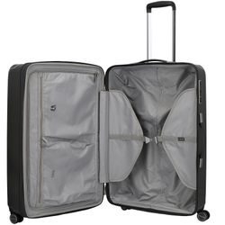 Škrupinový cestovný kufor Barbara Glint L Anthracite metallic 100 l TITAN, ŠKRUPINOVÝ CESTOVNÝ KUFOR BARBARA GLINT L ANTHRACITE METALLIC 100 L - ŠKRUPINOVÉ KUFRE
