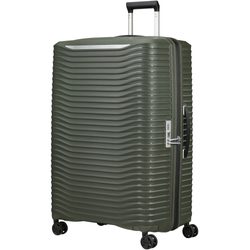 Užite si pohodlie pri cestovaní s extra veľkým kufrom z novej kolekcie Upscape od značky Samsonite. Bezstarostné cestovanie zaistí nízka hmotnosť, odpružené kolieska tlmiace nárazy aj vyberateľná prateľná podšívka z recyklovaných PET fliaš.