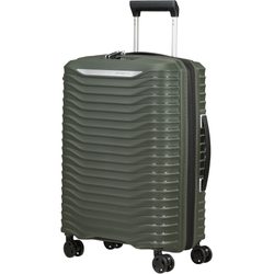 Užijte si pohodlí při cestování s kabinovým kufrem z nové kolekce Upscape od značky Samsonite. Bezstarostné cestování zajistí nízká hmotnost, odpružená kolečka tlumící nárazy i vyjímatelná pratelná podšívka z recyklovaných PET lahví.