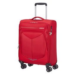 Kabínový cestovný kufor z kolekcie Summerfunk od značky American Tourister vhodný pre niekoľkodňový pobyt. Kabínový cestovný kufor z kolekcie Summerfunk od značky American Tourister vhodný pre niekoľkodňový pobyt.