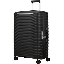 Užijte si pohodlí při cestování s velkým kufrem z nové kolekce Upscape od značky Samsonite. Bezstarostné cestování zajistí nízká hmotnost, odpružená kolečka tlumící nárazy i vyjímatelná pratelná podšívka z recyklovaných PET lahví.