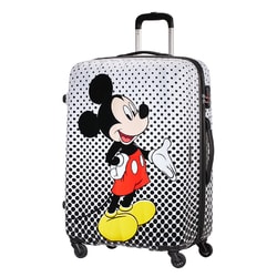 Velký cestovní kufr American Tourister z kolekce Disney Legends s motivem myšáka Mickey se skvěle hodí na dvoutýdenní pobyt.