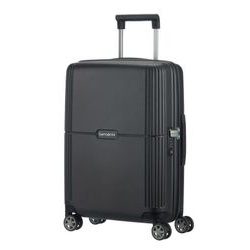 Troler de cabină cu carcasă rigidă din colecția Orfeo marca Samsonite potrivit pentru o călătorie de câteva zile.