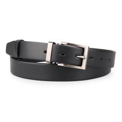 Pánský kožený společenský opasek s klasickou sponou 30-100-4-60 černý PENNY BELTS, PÁNSKÝ KOŽENÝ SPOLEČENSKÝ OPASEK S KLASICKOU SPONOU 30-100-4-60 ČERNÝ - PÁNSKÉ OPASKY