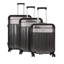 Sada cestovních kufrů Spotlight Flash 4w S + M +L Anthracite TITAN, SADA CESTOVNÍCH KUFRŮ SPOTLIGHT FLASH 4W S + M +L ANTHRACITE - SADY CESTOVNÝCH KUFROV