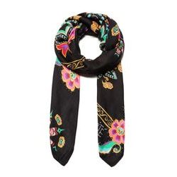 Fii inconfundabil cu această eșarfă încântătoare de la popularul brand Desigual. Fii inconfundabil cu această eșarfă încântătoare de la popularul brand Desigual.