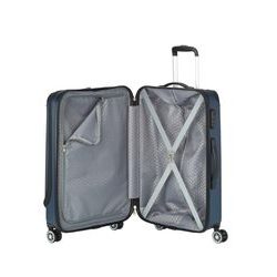 Škrupinový cestovný kufor City 4w Business wheeler M Navy 44 l TRAVELITE, ŠKRUPINOVÝ CESTOVNÝ KUFOR CITY 4W BUSINESS WHEELER M NAVY 44 L - ŠKRUPINOVÉ KUFRE