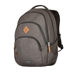 Městský batoh Basics Backpack Melange Brown 96308-60 22 l TRAVELITE, MĚSTSKÝ BATOH BASICS BACKPACK MELANGE BROWN 96308-60 22 L - BATOHY NA NOTEBOOK