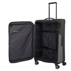 Látkový cestovný kufor Viia 4w L Anthracite 91/103 l TRAVELITE, LÁTKOVÝ CESTOVNÝ KUFOR VIIA 4W L ANTHRACITE 91/103 L - LÁTKOVÉ KUFRE