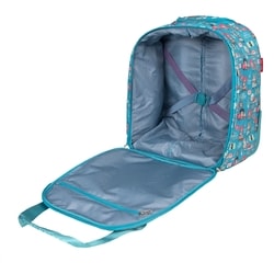 Textilní kabinový kufr Lil' Ledy 2w S underseater Turquoise 35 l TRAVELITE, TEXTILNÍ KABINOVÝ KUFR LIL' LEDY 2W S UNDERSEATER TURQUOISE 35 L - LÁTKOVÉ KUFRY