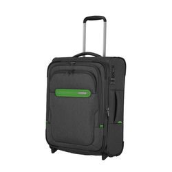 Kabinový cestovní kufr Madeira 2w S Anthracite/Green 41/47 l TRAVELITE, KABINOVÝ CESTOVNÍ KUFR MADEIRA 2W S ANTHRACITE/GREEN 41/47 L - PŘÍRUČNÍ ZAVAZADLA