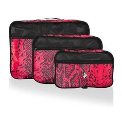 Organizéry do zavazadla Exotic Packing Cube Set Red python – sada 3 ks HEYS, ORGANIZÉRY DO ZAVAZADLA EXOTIC PACKING CUBE SET RED PYTHON – SADA 3 KS - CESTOVNÍ PŘÍSLUŠENSTVÍ