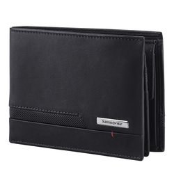 Sportovně elegantní středně velká pánská kožená peněženka od značky Samsonite z řady Pro-DLX 5 SLG s RFID ochranou.