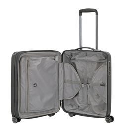 Kabínový cestovný kufor Barbara Glint S Anthracite metallic 39/45 l TITAN, KABÍNOVÝ CESTOVNÝ KUFOR BARBARA GLINT S ANTHRACITE METALLIC 39/45 L - PRÍRUČNÁ BATOŽINA