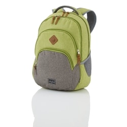 Městský batoh Basics Backpack Melange Green/grey 96308-80 22 l TRAVELITE, MĚSTSKÝ BATOH BASICS BACKPACK MELANGE GREEN/GREY 96308-80 22 L - BATOHY NA NOTEBOOK