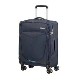 Kabinový cestovní kufr z kolekce Summerfunk od značky American Tourister vhodný pro několikadenní pobyt. Kabinový cestovní kufr z kolekce Summerfunk od značky American Tourister vhodný pro několikadenní pobyt.